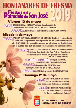 Imagen Programa y cartel de las Fiestas del Patrocinio en Hontanares de Eresma
