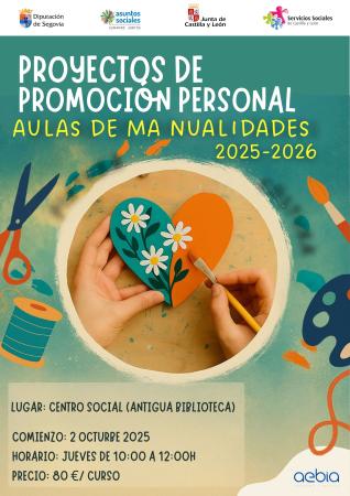 Imagen COMIENZO PROYECTOS DE PROMOCIÓN PERSONAL