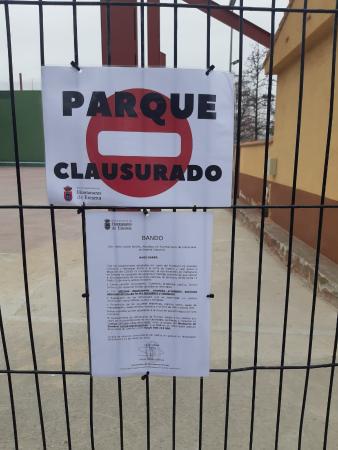 Imagen CLAUSURA DE PARQUES MUNICIPALES