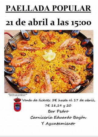 Imagen Gran Paellada Popular el sábado 21 de abril