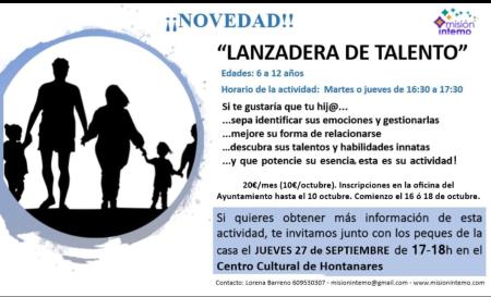 Imagen TALLER LANZADERA DE TALENTO