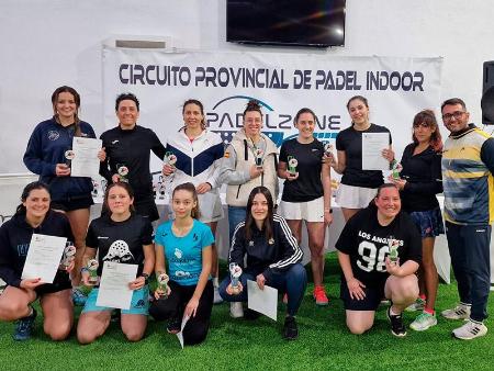 Imagen Sergio Tierno, en esta ocasión formando pareja con Sergio Gómez, gana por tercera vez en el Circuito Provincial de Pádel Indoor 2024 de la Diputación