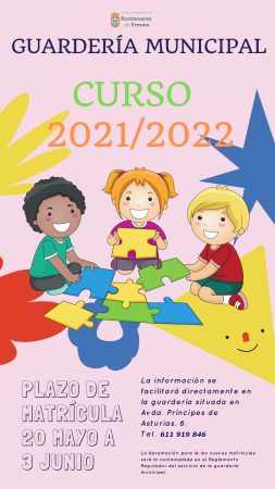Imagen INFORMACIÓN GUARDERÍA CURSO 2021/2022